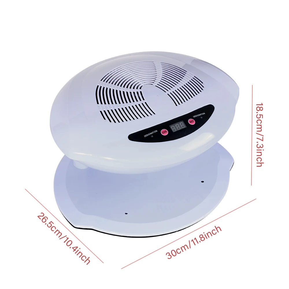 400W Nail Dryer Nail Art Air Dryer Hot And Cold Auto Induction Air Nail Polish Dryer Air Nail Fan Blower Dryer Machine image 3