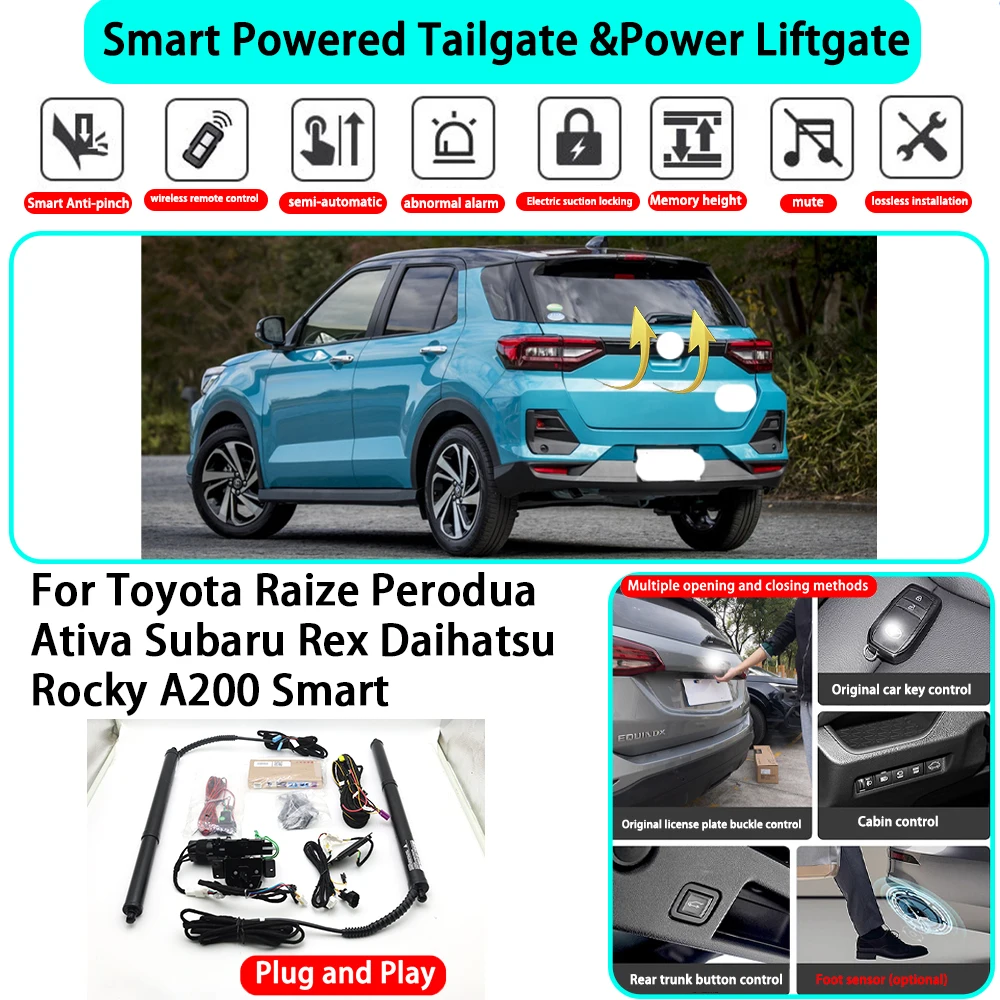 for Toyota Raize Perodua Ativa Subaru Rex Daihatsu Rocky A200 Smart Automatic Powered Tailgate Electric Power Tailgate Lift Kit