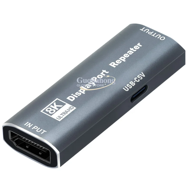 8K DP repeater DisplayPort Repeater amplifier supports 8K@60hz 4K@144hz