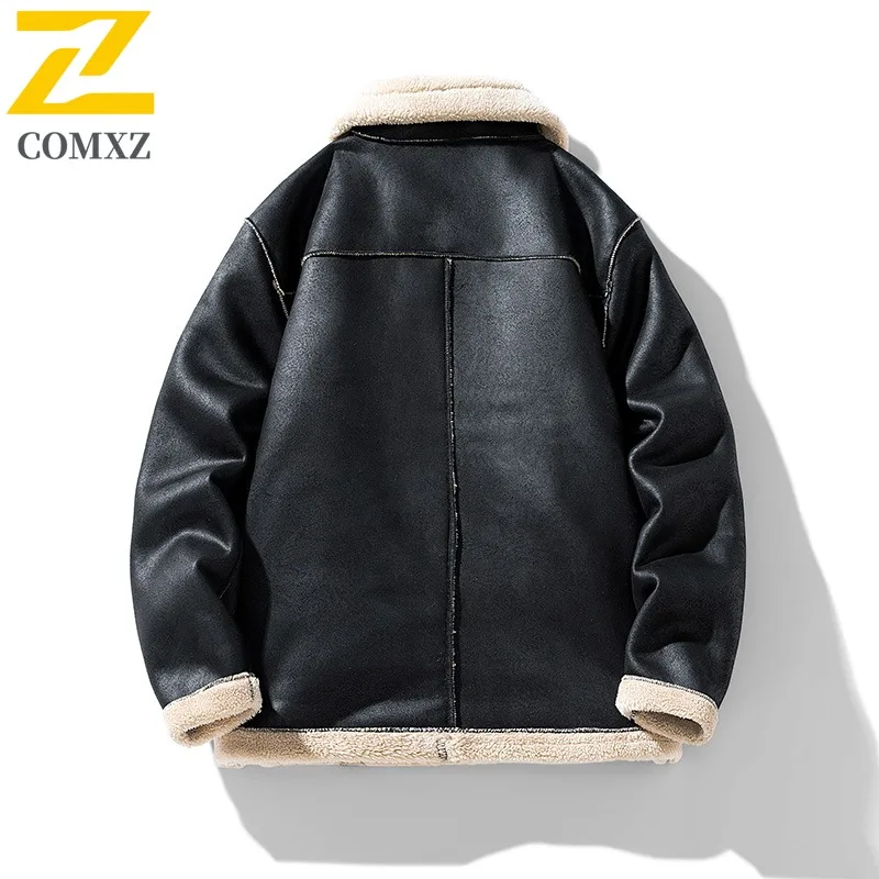 COMXZ الرجال الدافئة خفيفة الوزن الخبز سترة الموضة العصرية سميكة التزلج وسادة مبطنة 2025 الشارع يندبروف الشتاء سترة الملابس