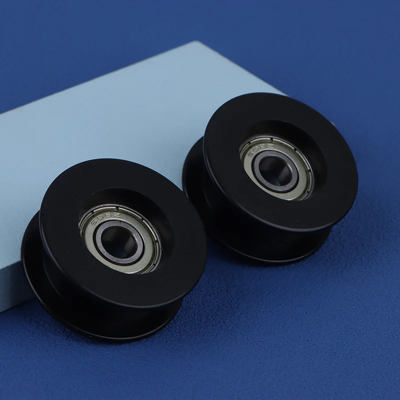 Polea mecánica acanalada de Metal, rueda rodante de ranura en H, accesorios mecánicos de conducción, 1 piezas, 6088ZZ