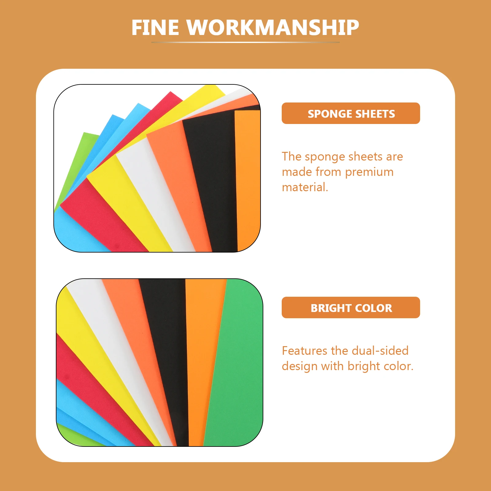 

Colored Sponge Paper A4 2mm Thick Bright Dual sided DIY Folding Craft Supplies Children H Foam Sheets Decorative