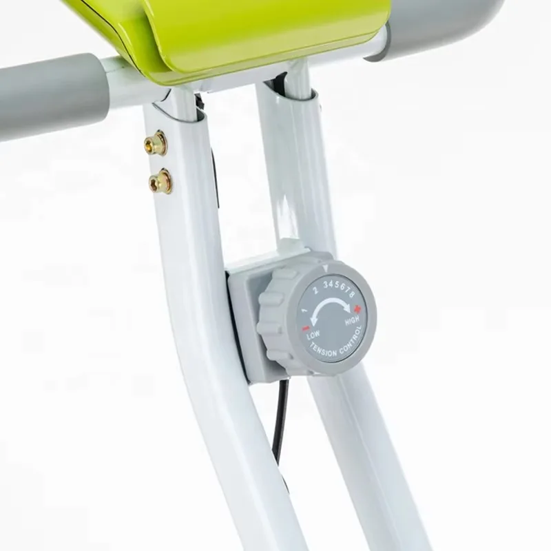 اللياقة البدنية المهنية بناء الجسم مقعد أخضر ثابت كتم دورة - دراجة تمرين داخلية مغناطيسية قابلة للطي