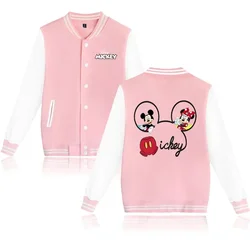 Mickey Minnie Mouse Varsity Baseball Bomber Jacket Men Women Hip Hop Harajuku Jackets Kids Boys Girls Single Coats