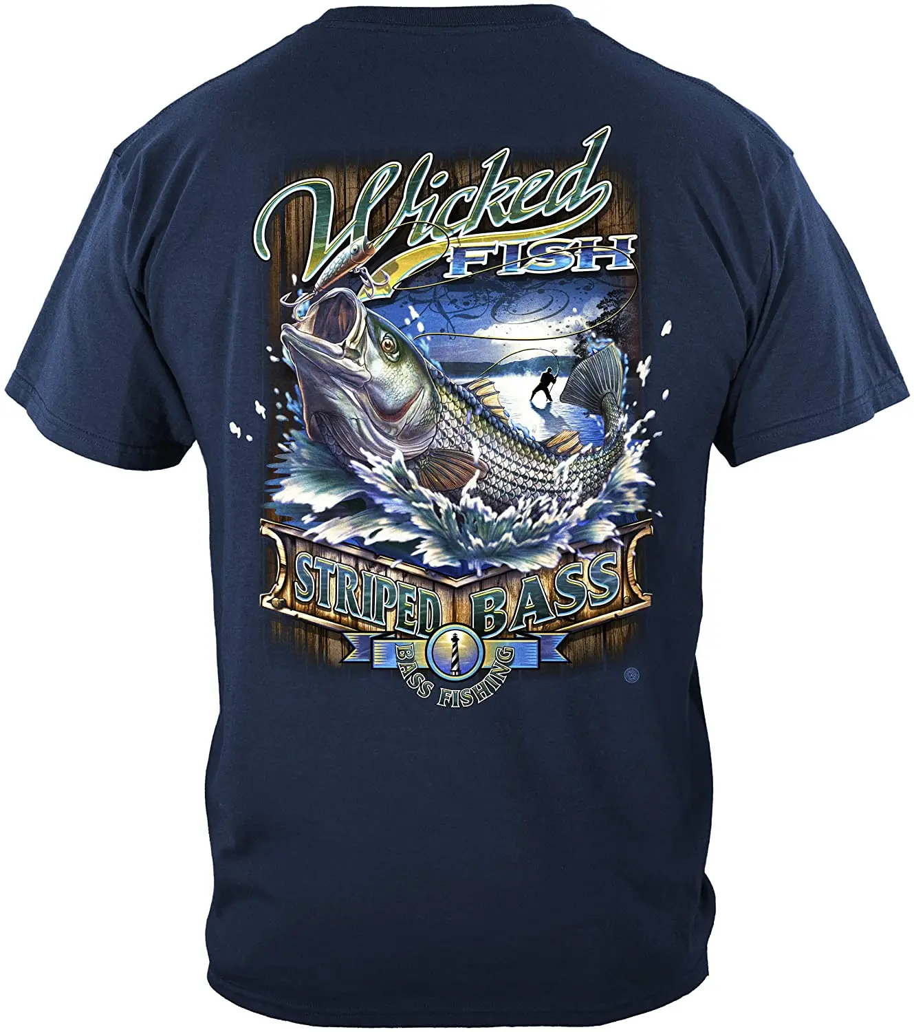 

Striped Bass Fisherman Angler Fishing Gift T Shirt. Short Sleeve 100% Cotton Casual T-shirts Loose Top Size S-3XL