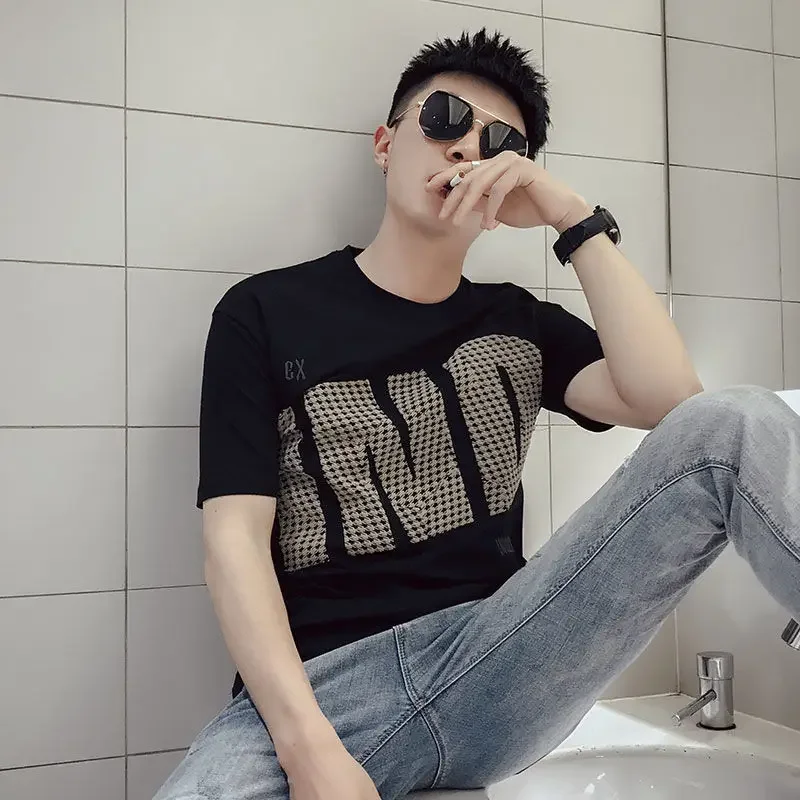 Одежда, крутая уличная одежда, модная мужская футболка, винтажные мужские футболки, оригинальный Топ с графическим принтом Xl, свободная гладкая футболка в стиле обычного Катана