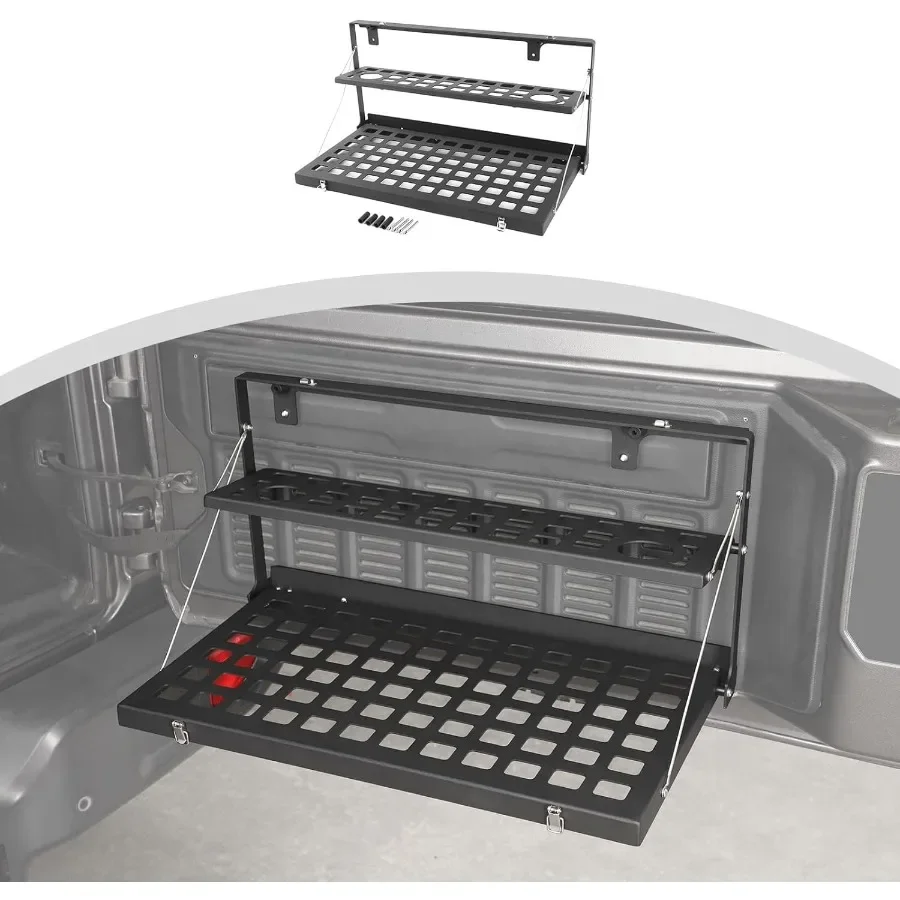 

Foldable Rear Cargo Shelf with Aluminum Alloy Construction for Jeep JL 20182025 Wrangler Ideal for Outdoor Adventures Camping a