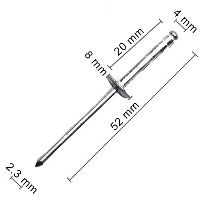 A0039909497 10PCS Q-46 Open type aluminum pull nail suitable for Mercedes-Benz Mazda modern automobile bump fender 01515-0009U