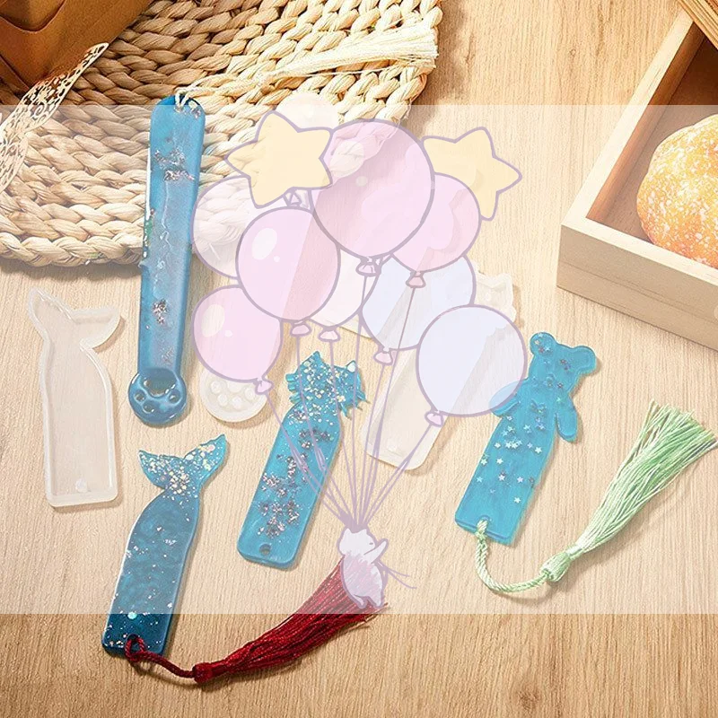 Bookmark Jewelry Pendant Silicone Mold Easy Demold for DIY Epoxy Resin Craft Handmade Art Projects Gifts