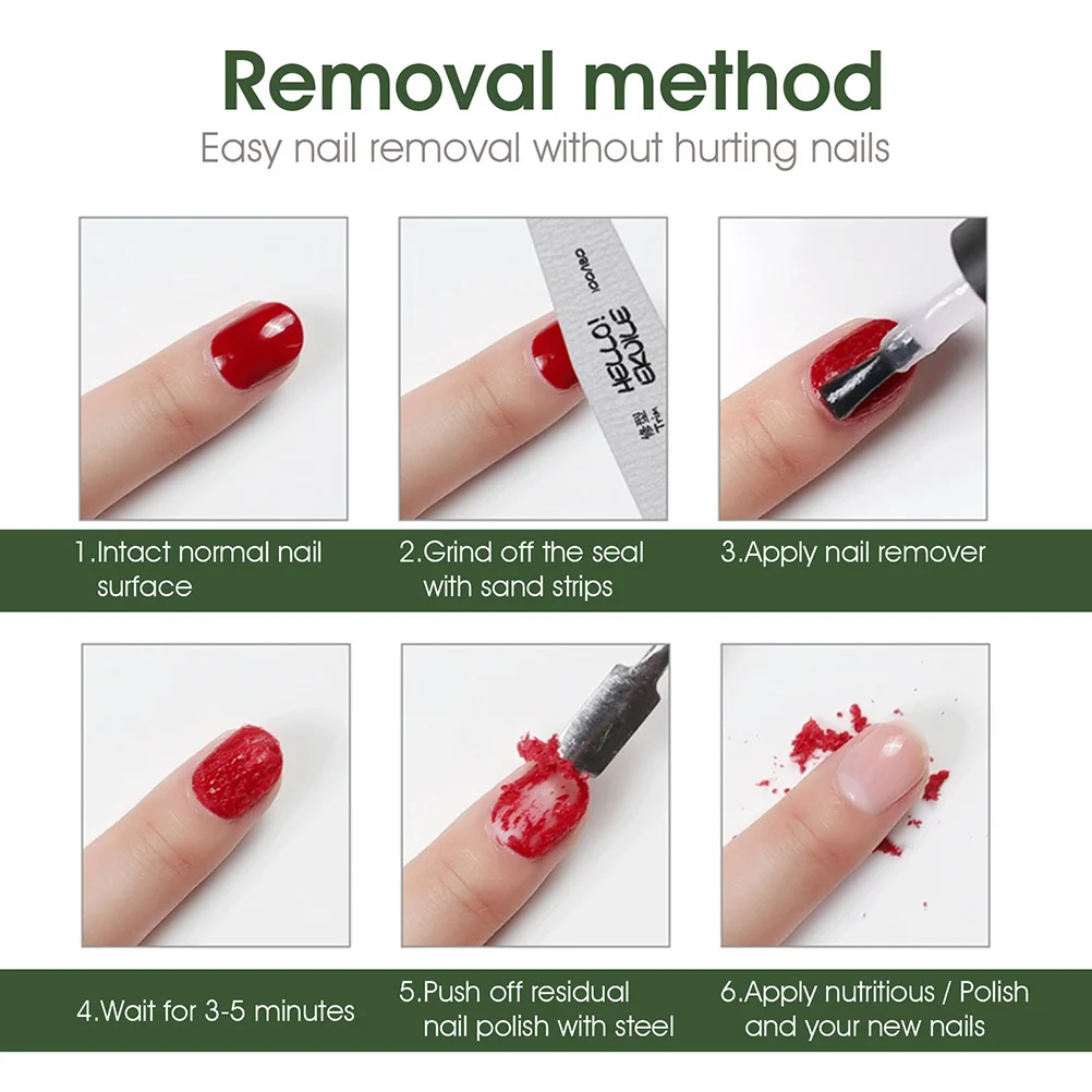 プロのネイルリムーバー ポータブルジェルポリッシュリムーバー 爪に安全 研削不要 インスタントバースト ホームサロン使用