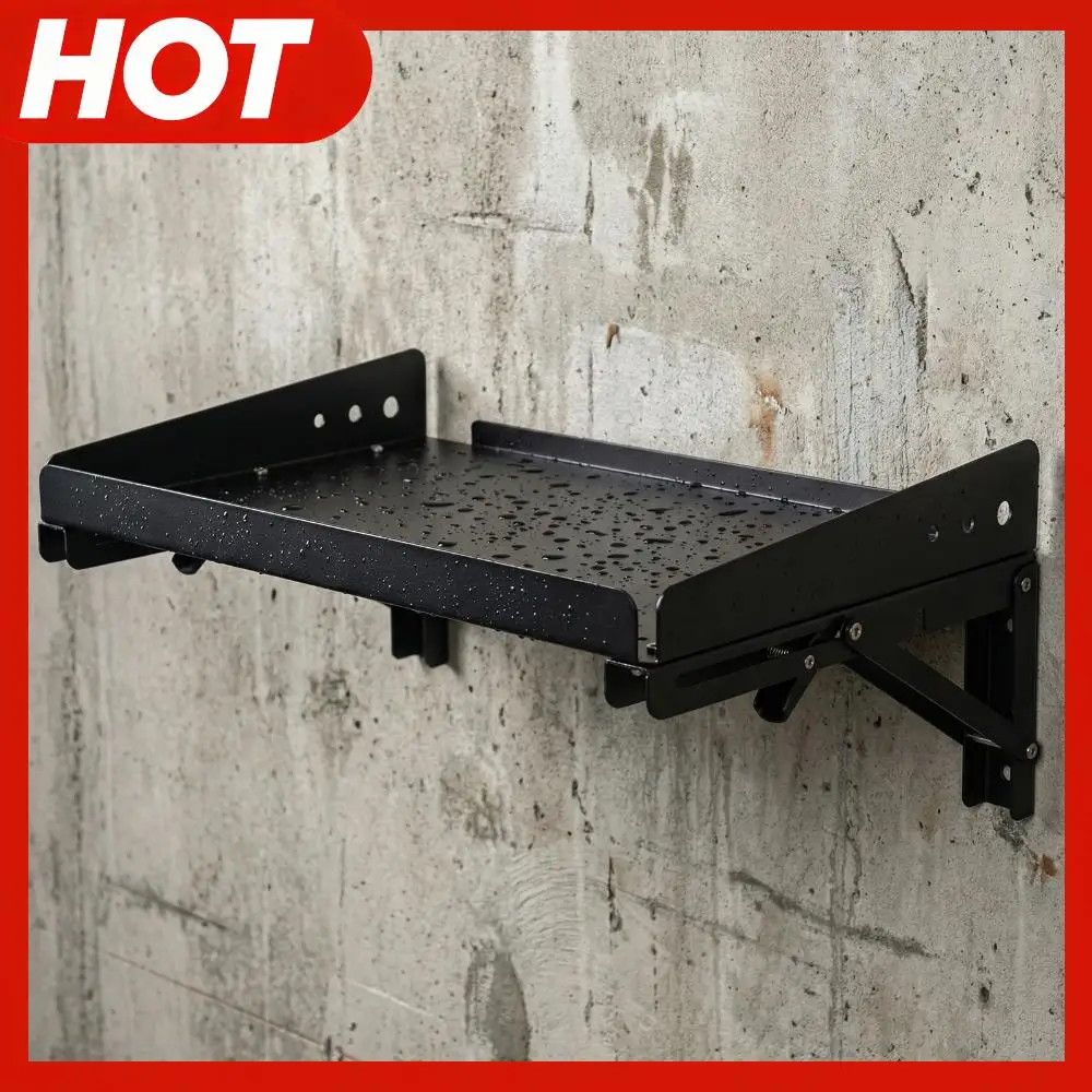 

Комплект из 2 настенных регулируемых полок-рейлингов для тяжелых нагрузок с бортиком для гаража, кухни, прачечной, мастерской