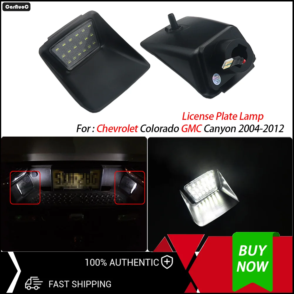 

For Chevrolet Colorado GMC Canyon 2004-2012 2Pcs Ultra Bright LED License Plate Lights