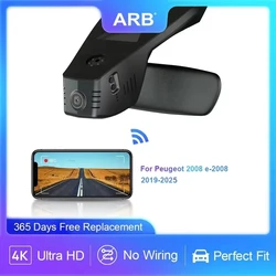 Dash Cam for Peugeot e2008 2008 2019-2025, ARB Original Factory Style WIFI APP Control Video Recorder for Peugeot e2008