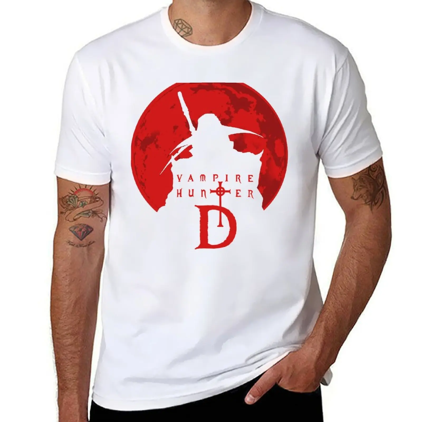 

Lord Vampire Hunter D Film Anime Poster Classic T Shirt T-Shirt man t shirts cotton graphic t shirts for man T-Shirt