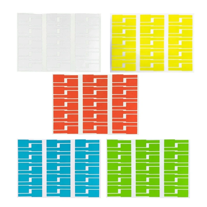 C63B 30xSelf-Adhesive Cable Label Identification Tags for Computer  Printer Cord