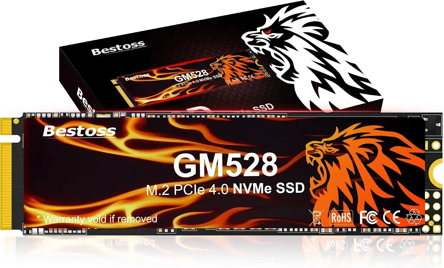 Bestoss 2TB M.2 SSD NVMe PCIe4.0 2280 Internal Hard Drive, Up To 5000 MB/s | PCIe4.0 2280 SSD, 3D NAND SLC Cache, SSD for Gaming PC Storage, Business Laptop, Home Entertainment, Creative Workflow