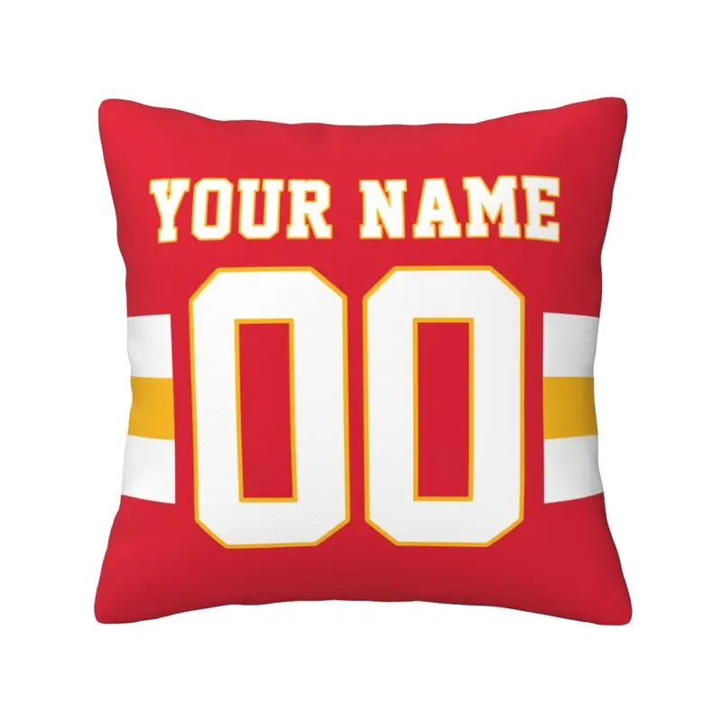 

Custom Kansas City Name & Number Football Personalized Pillowcase, Football Gifts for Football Fan Son Grandson Friend Coworker