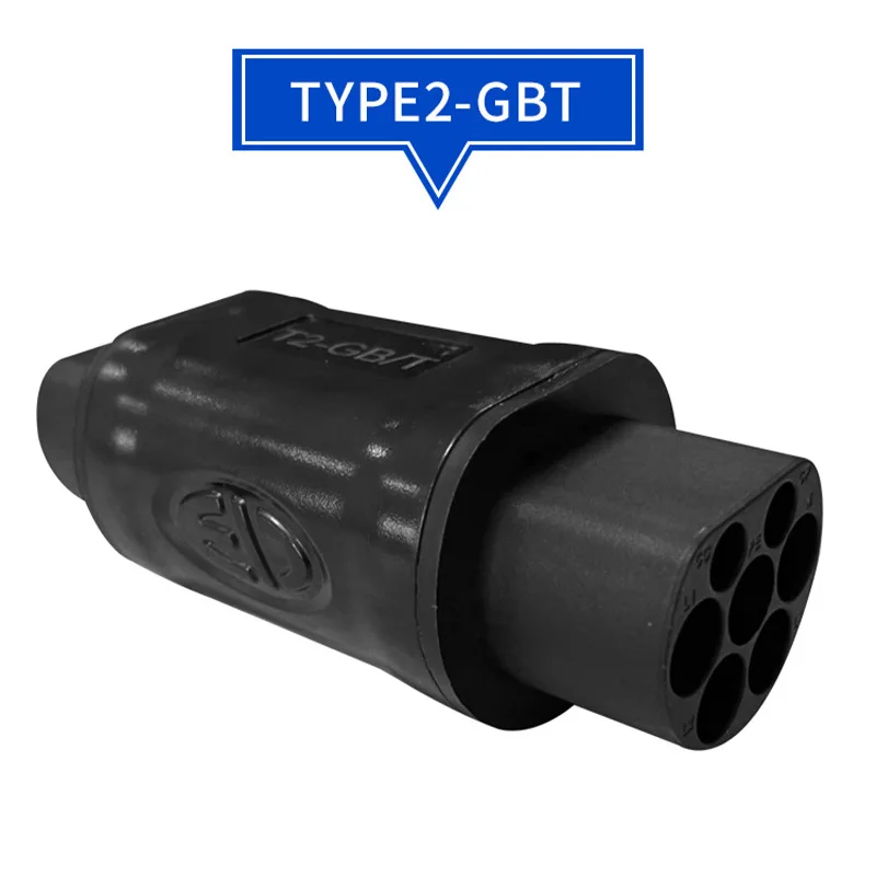 KINLANAO Type1 to Type 2 Charger Adapter Type2 to GBT charging EV Charger Connector for type 2 GBT Electric Car