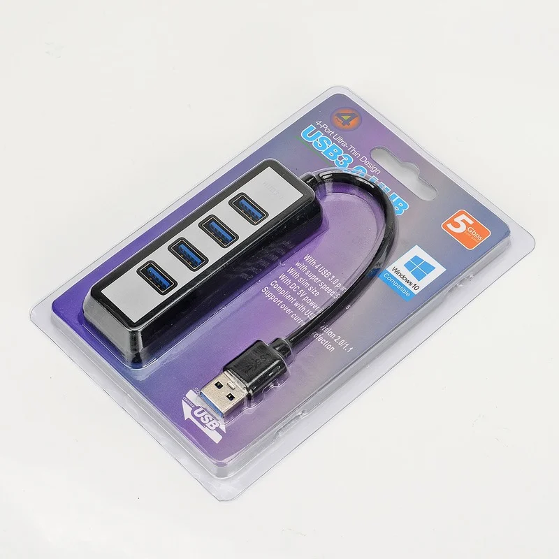 HUB USB 3.0 Laptop PC High Speed External 4 Ports Adapter Splitter USB Expander Computer Accessories for MacBook PS3 Xbox Laptop