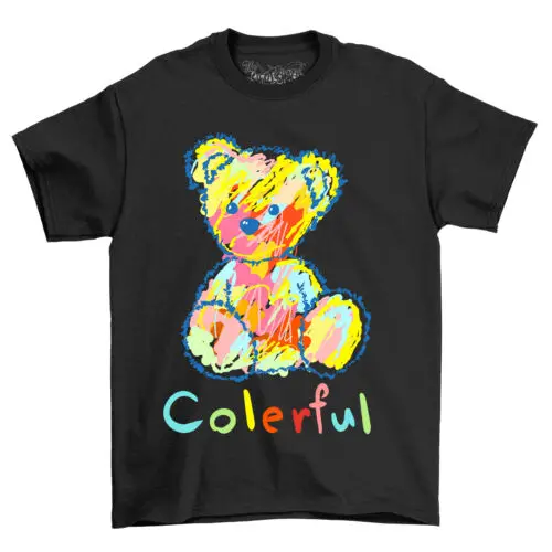 Bearstreet2-29 Funny Teddy Bear T-shirt - 100% Huggable Cotton, Unisex Printed D