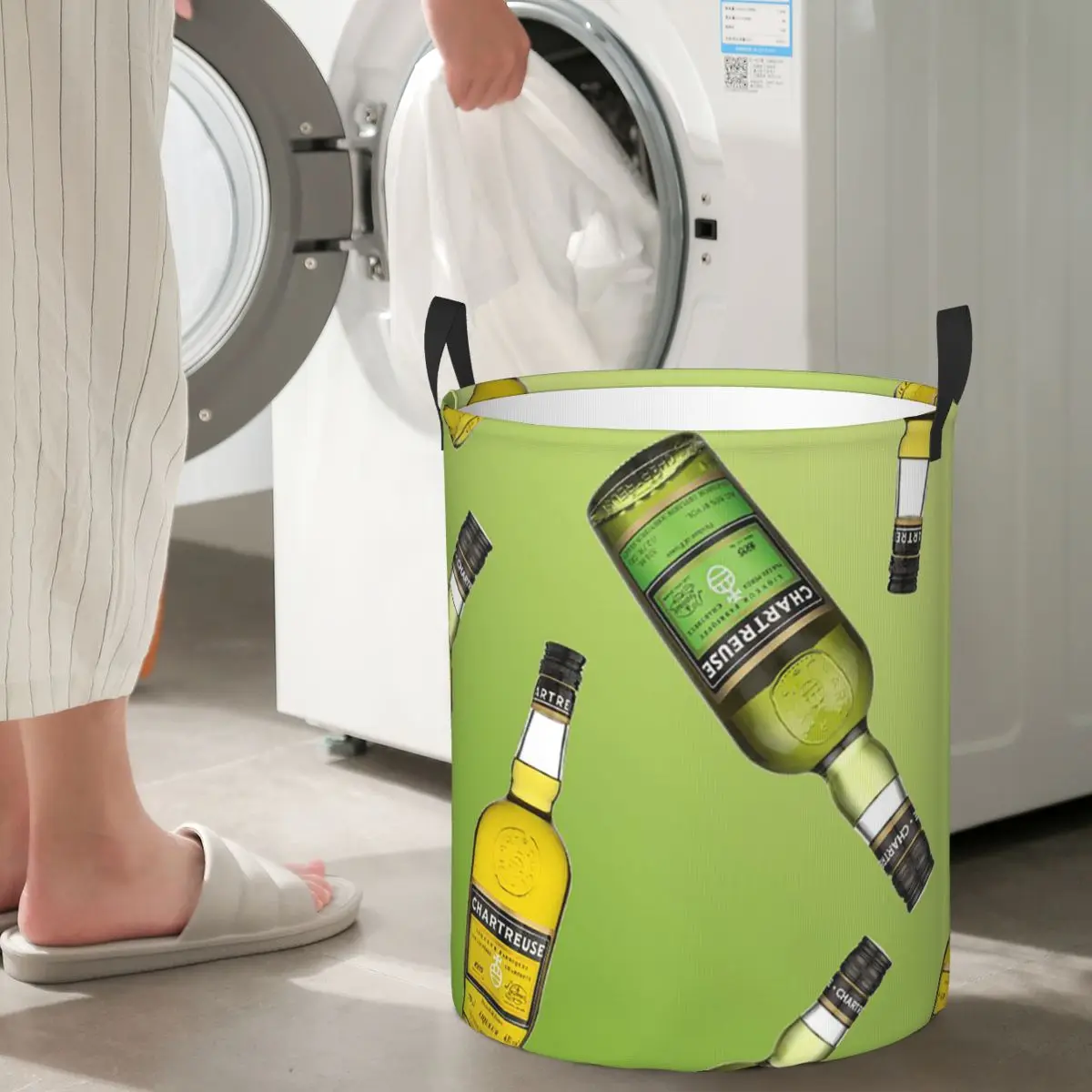 chartreuse-garrafa-pintura-a-oleo-bebida-dobravel-cestas-de-lavanderia-roupas-sujas-cesta-de-armazenamento-de-artigos-diversos-grande-cesto-a-prova-dwaterproof-agua