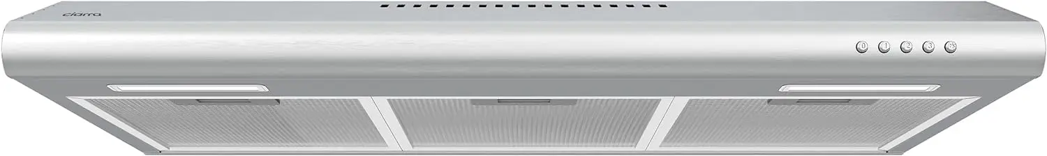 

Range Hood 30 inch Under Cabinet Ductless Vent Hood for Kitchen Stove Hood with 3 Speed Exhaust Fan in Stainless