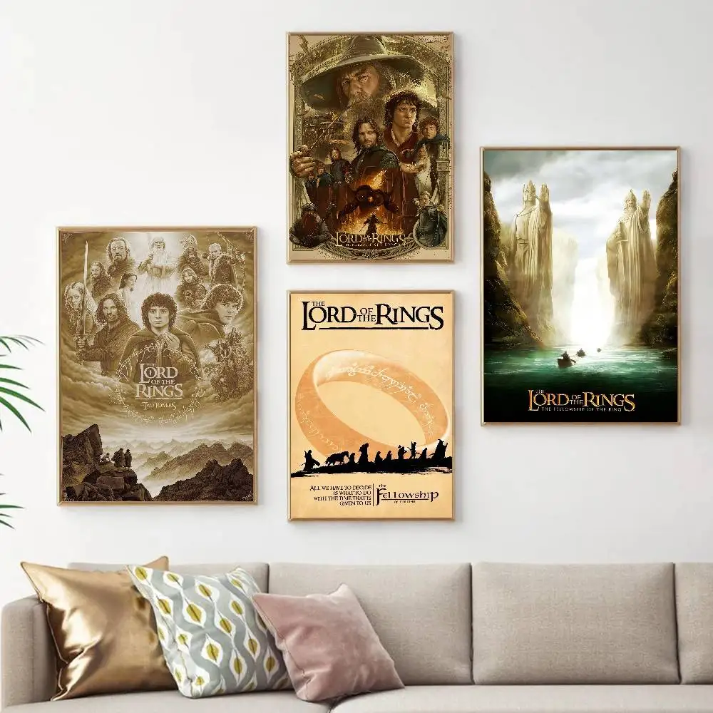 Movie The L-Lord Of The Rings Poster Posters Decorative Paintings Study Bedroom Bar Background Wall Murals Gifts