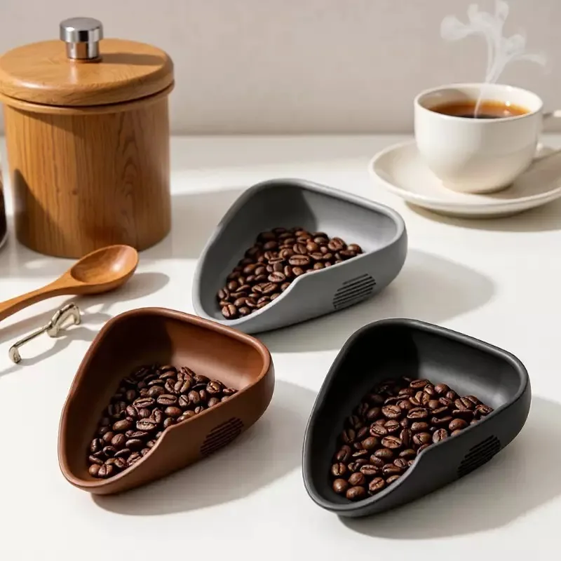 Kanone Coffee Beans Tray Silicone Coffee Bean Display Dish Sample Tray Storage Container Multi-functional Serving Tray for Home