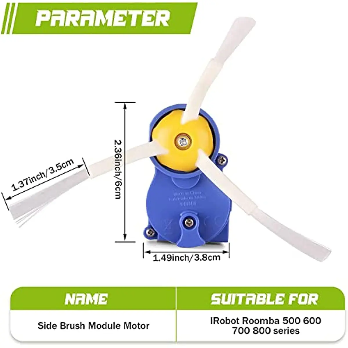 Side Brush Motor Module for iRobot Roomba 500 600 700 800 900 I3 Serie Robot Vacuum Cleaner Replacement Motor Module+Screwdriver