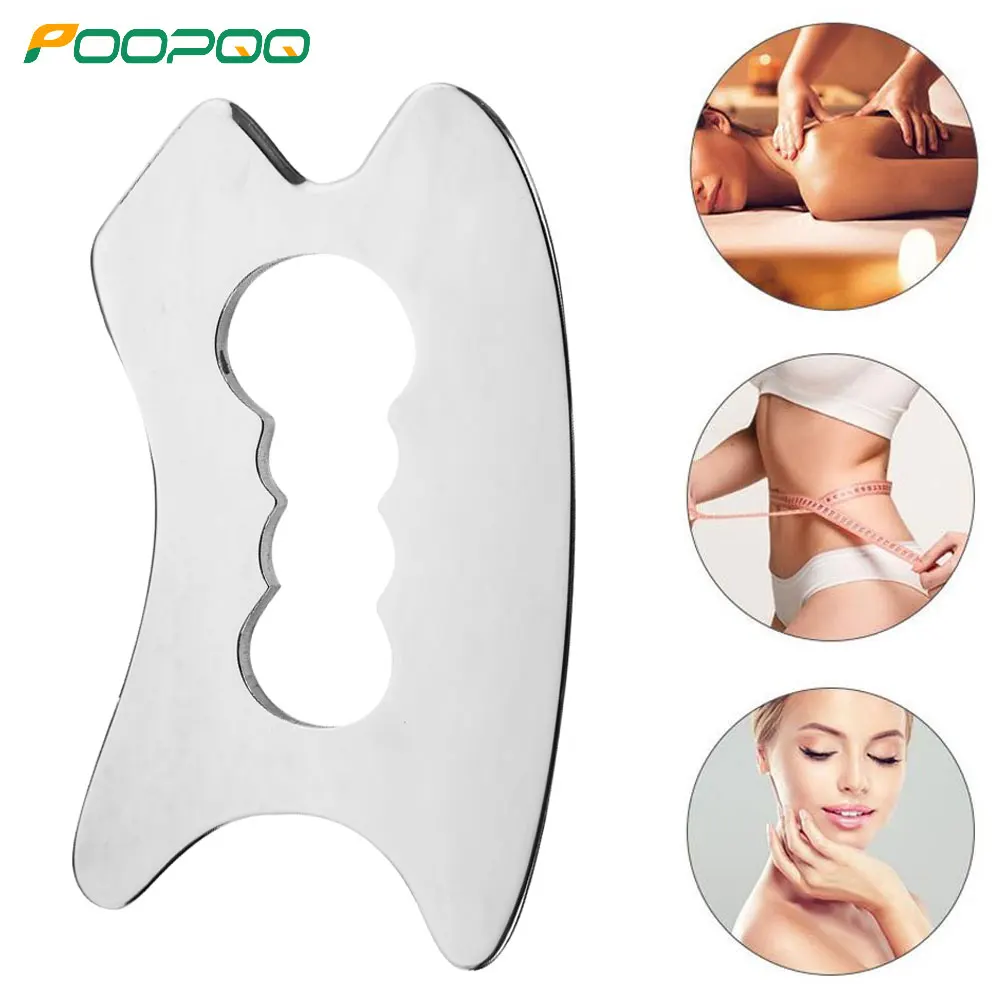 1 PCS Narzędzia Gua Sha ze stali nierdzewnej - Narzędzie do masażu do mobilizacji tkanek miękkich, fizykoterapia pleców, nóg, ramion