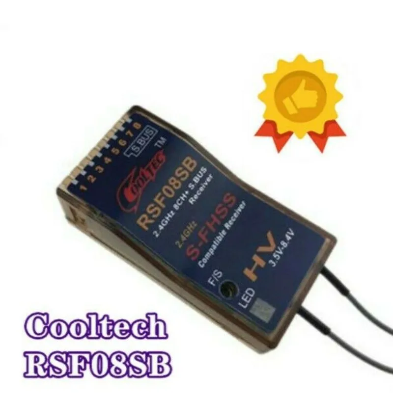 8CH Cooltech RSF08SB Cooltech S-FHSS S.BUS Receiver for Futaba FASST T8FG/145SG/18SZ  Radion  Controller