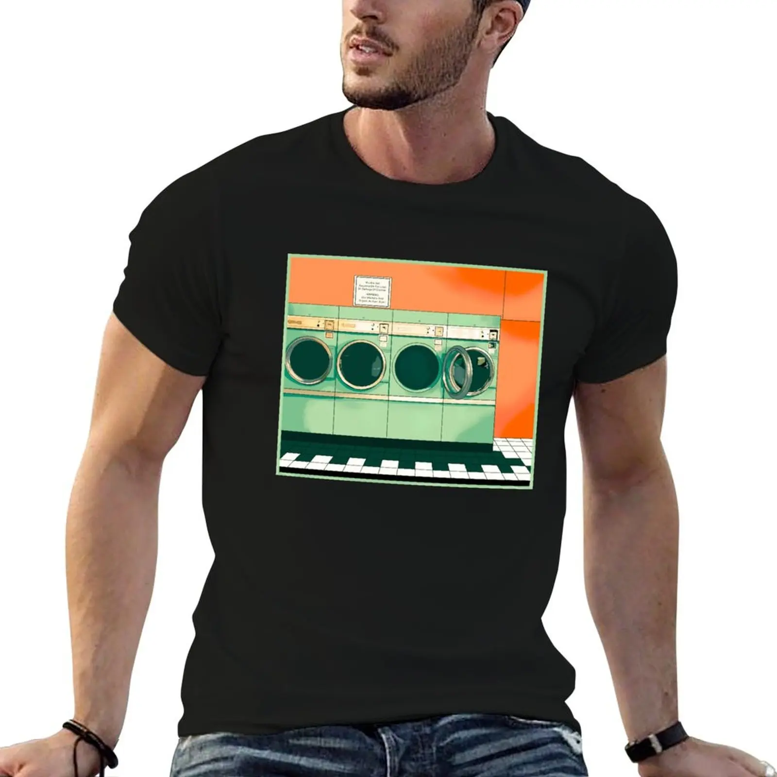 

Vintage laudry mat T-Shirt blanks man t shirt Men's t-shirts