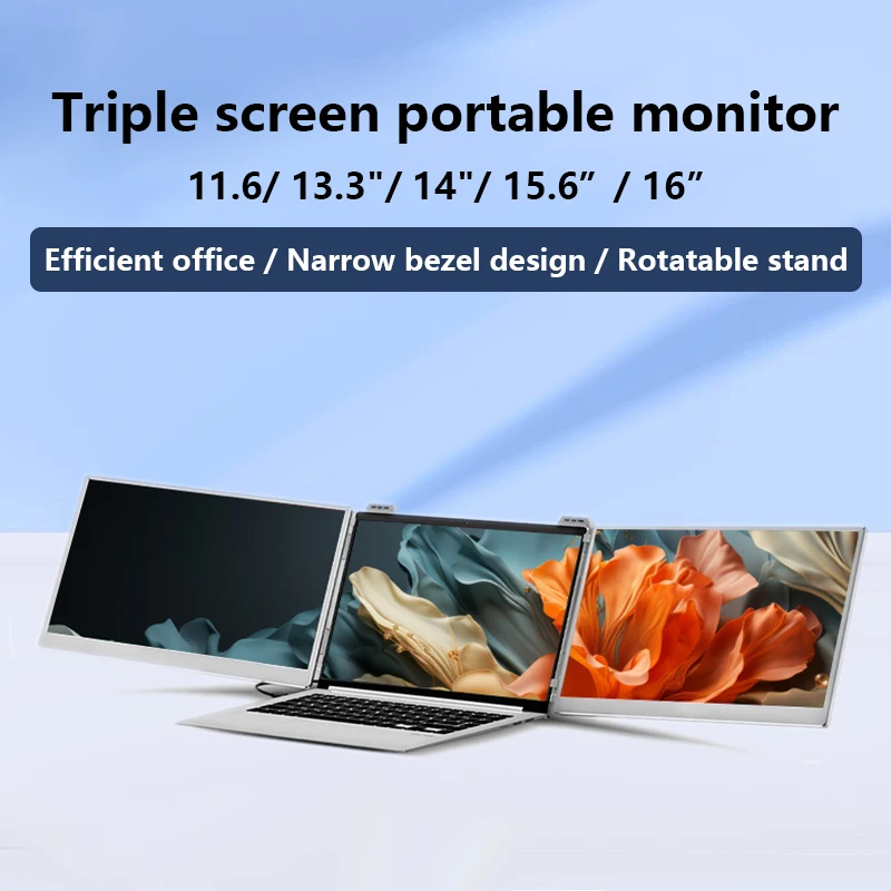 14" 15.6" Dual Portable  Foldable Pc Laptop Extender  1080p Portable  For Laptop Type-C USB-C