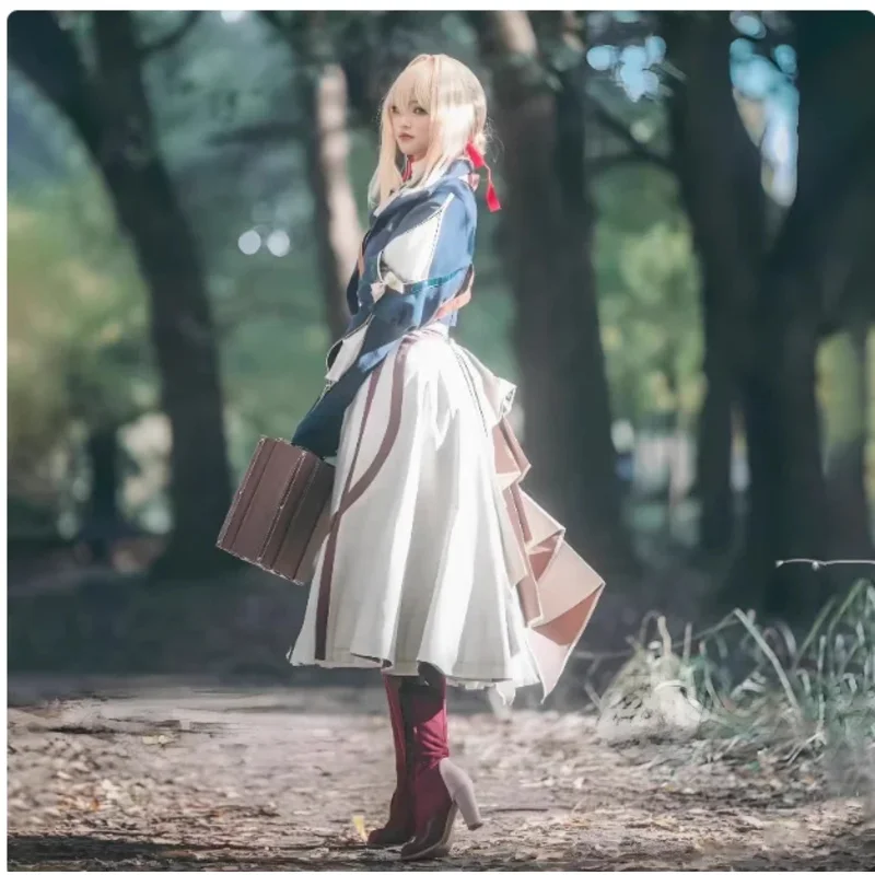 

CyViolet Evergarden Косплей Костюм Аниме Косплей Фиолетовый Костюм Evergarden для Женщин Violet Evergarden Ролевая Игра Comic Con Dres