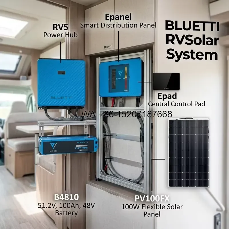 Wmwmnu for BLUETTI 5kW RV Solar Power System Local Stock Energy Storage Kit for Regional Distributors Private Label