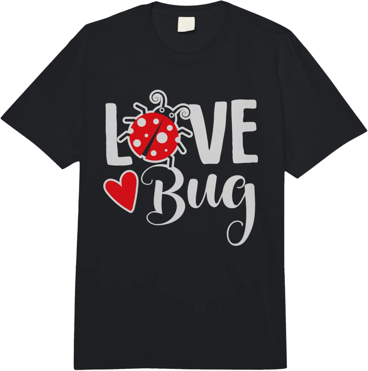 

Love Bug, милая футболка для вечеринки в честь Дня святого Валентина, удобные цвета божьей коровки, тяжелая футболка для взрослых