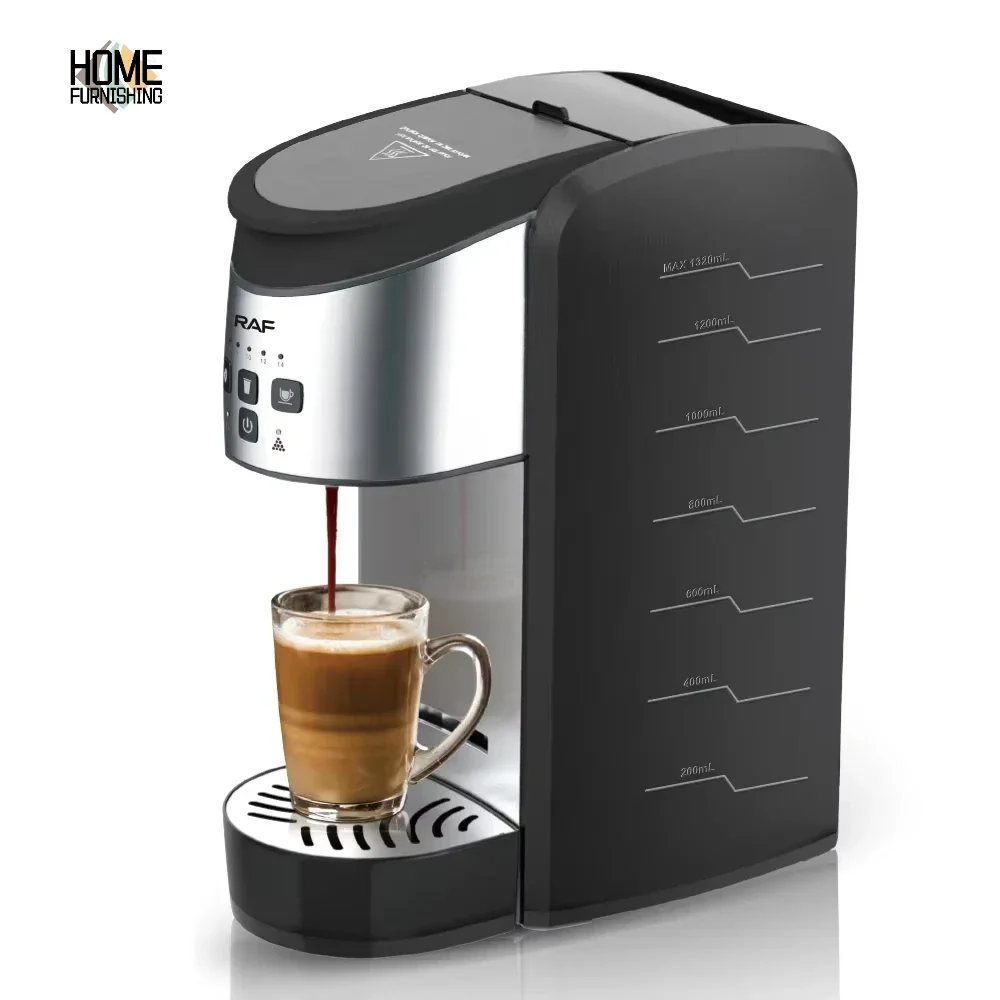 

RAF Hot Sale stainless steel Household smart automatic 1500W capsule coffee maker