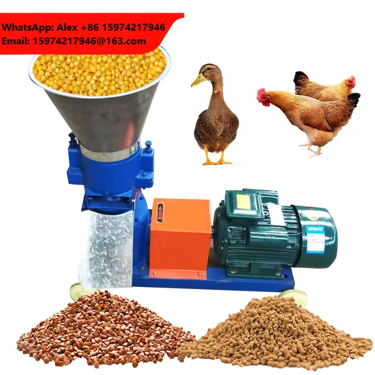Poultry Feed Processing Pelletizers Animal Food Chicken Cattle Fish Feed Pellet Making Machine