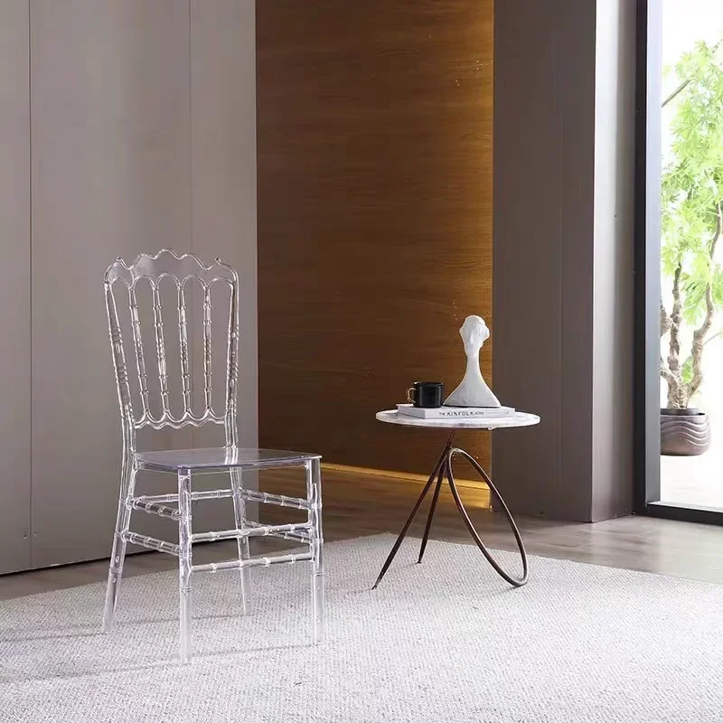 Dining Chairs Acrylic Transparent Hotel Banquet Halls Wedding Halls Sillas De Comedor Outdoor Activities Plastic Sun Chairs