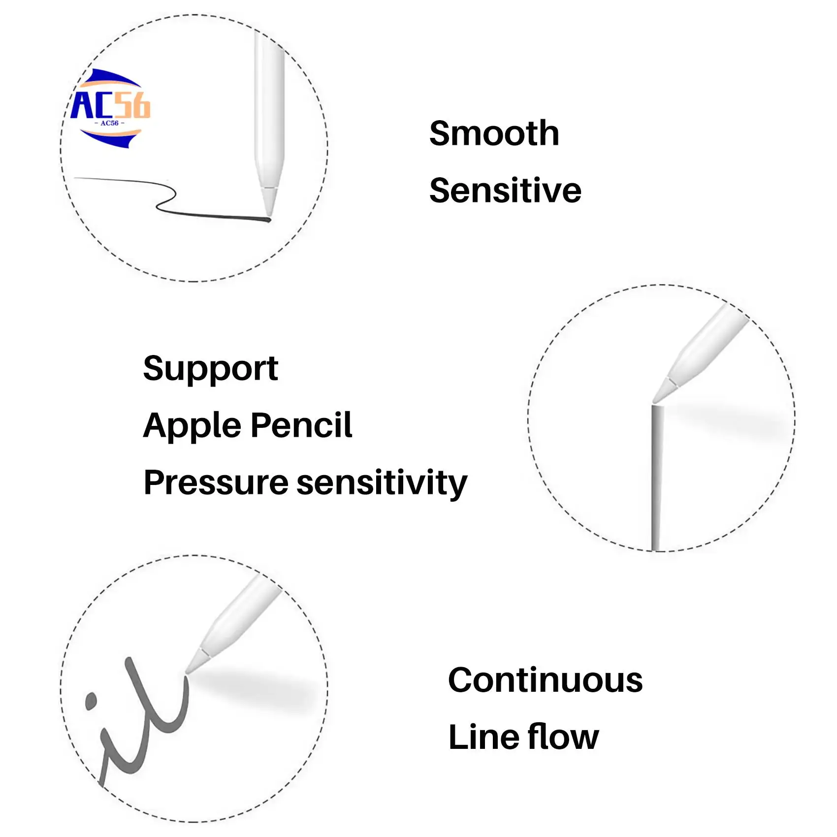 

AC56-Replacement Tip For Pencil Nibs For Pencil 1St & 2Nd Generation