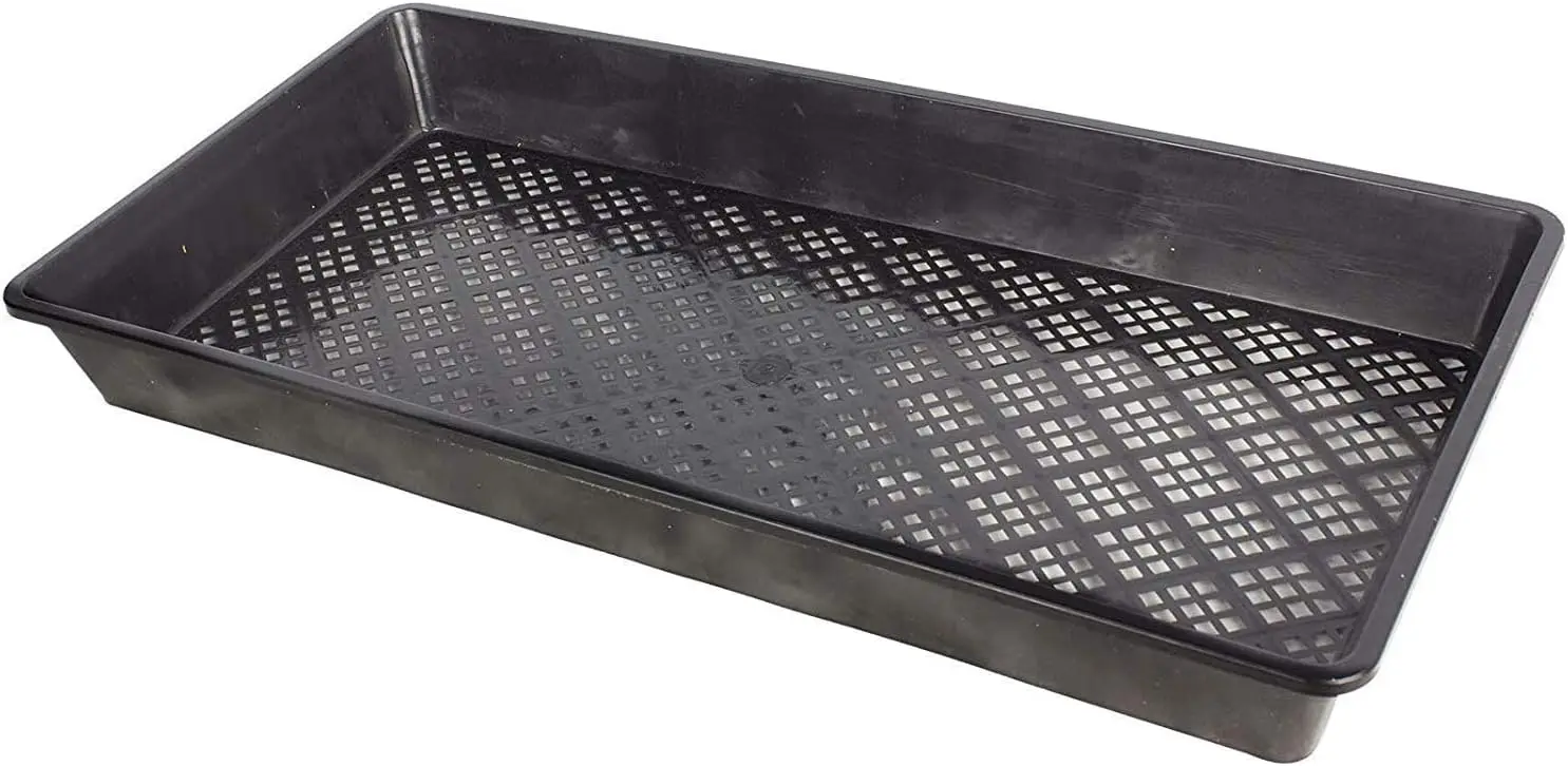 

1020 Mesh Trays 1020 Trays with Holes Mesh Bottom Tray for Microgreen Plant Seed Germination Propagator Tray 10'' x 21''