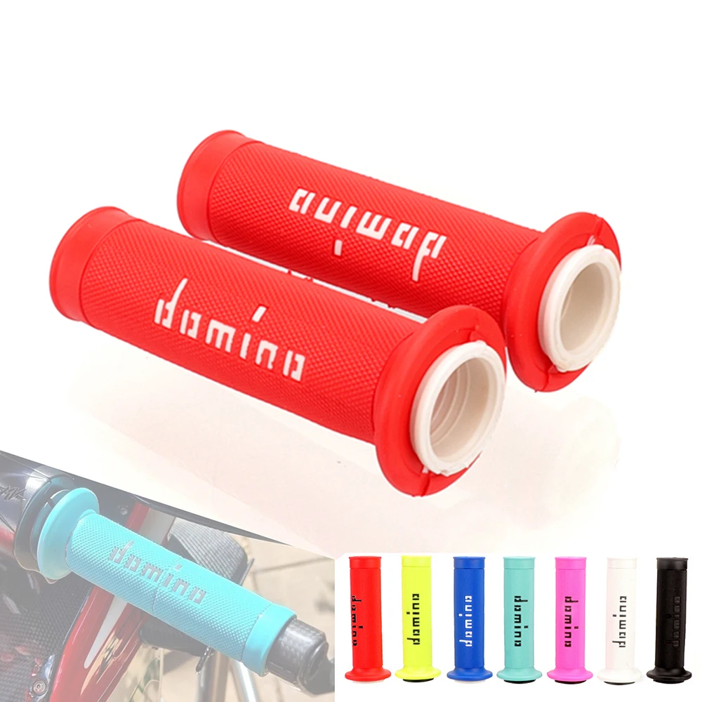 รถจักรยานยนต์Handlebar Grip Domino Handle Grip ATV Dirt Pit Bike Racing Motocross Universal 7/8 