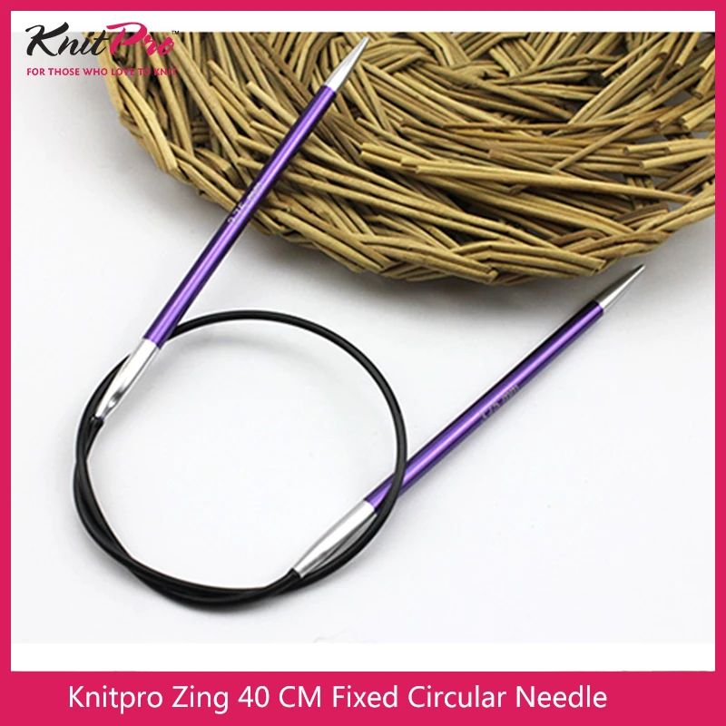 1 piece Knitpro Zing 40 cm Fixed Circular Knitting Needle