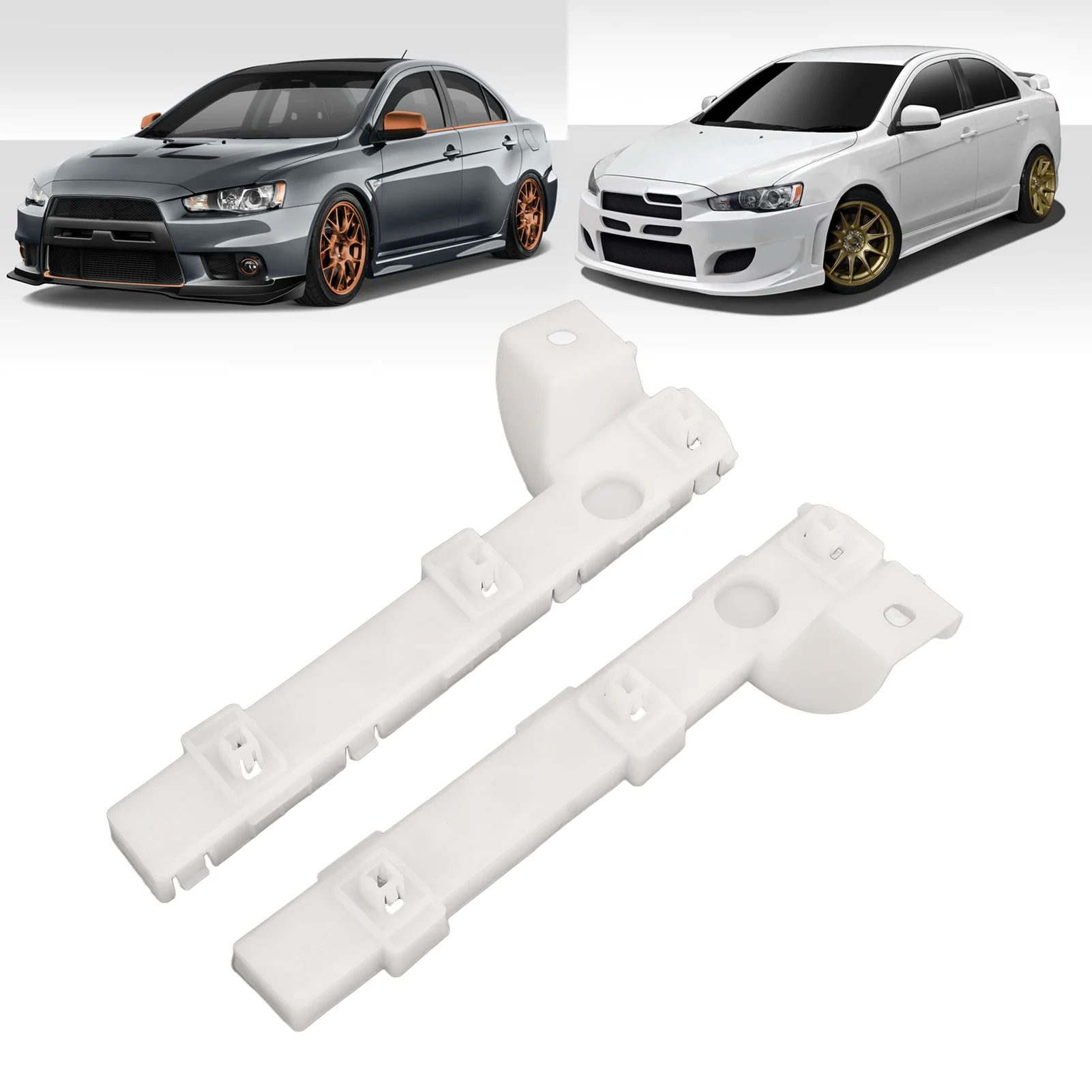 Front Bumper Bracket Left Right Bumper Bracket Clip Support Holder Replacement for Mitsubishi Lancer Except Evo 6400F549