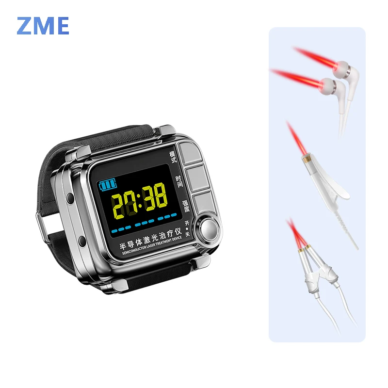 

ZME GD07-W Accessories Ear Canal Laser Wrist Watch Diabetes Hypertension Otitis Media Rhinitis Sinusitis Binaural Canal 2.5mm