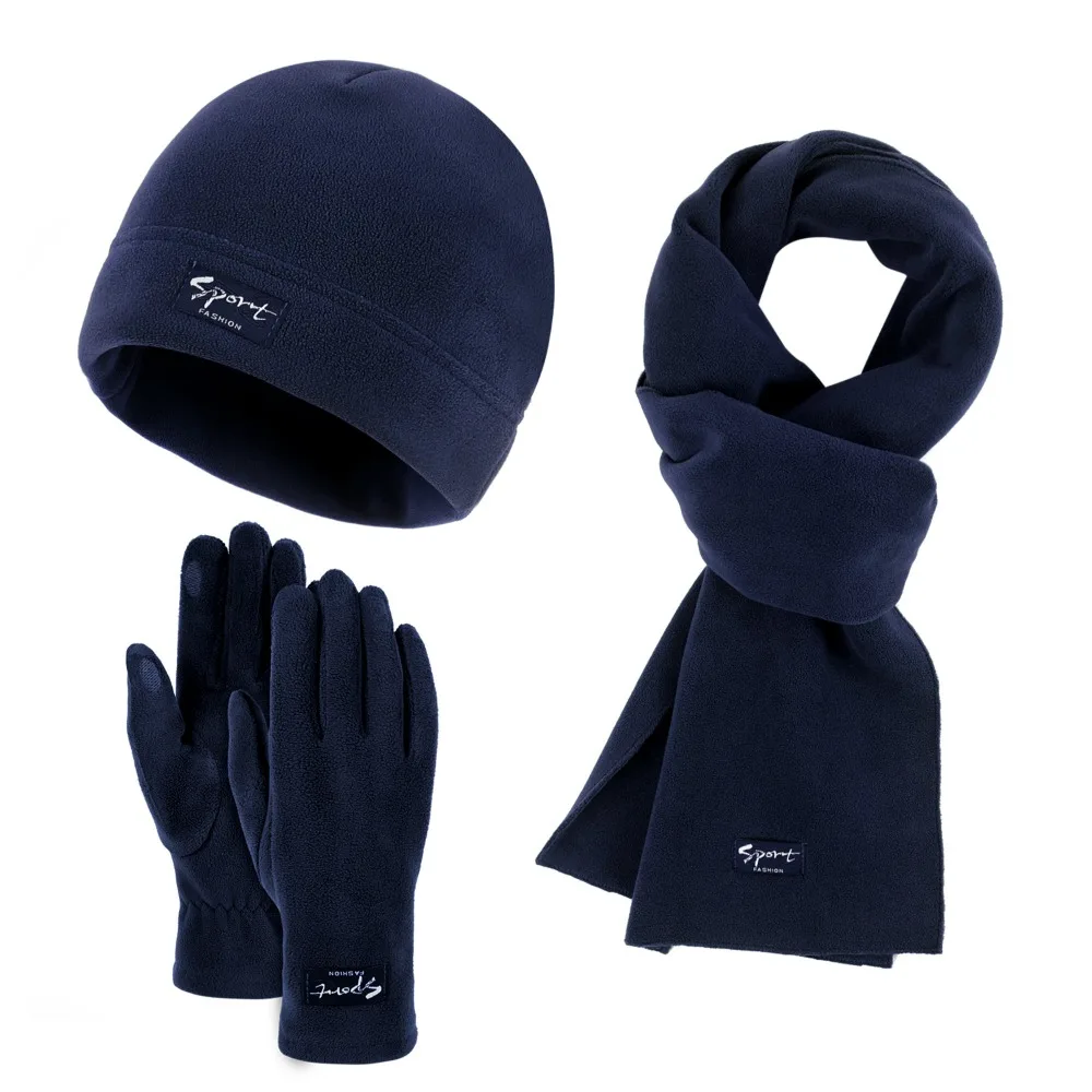 

Neck Warmer Winter Beanie Hats Scarf Gloves Set Cold Proof Thicken Women Warm Knitted Hat Ear Protection Windproof