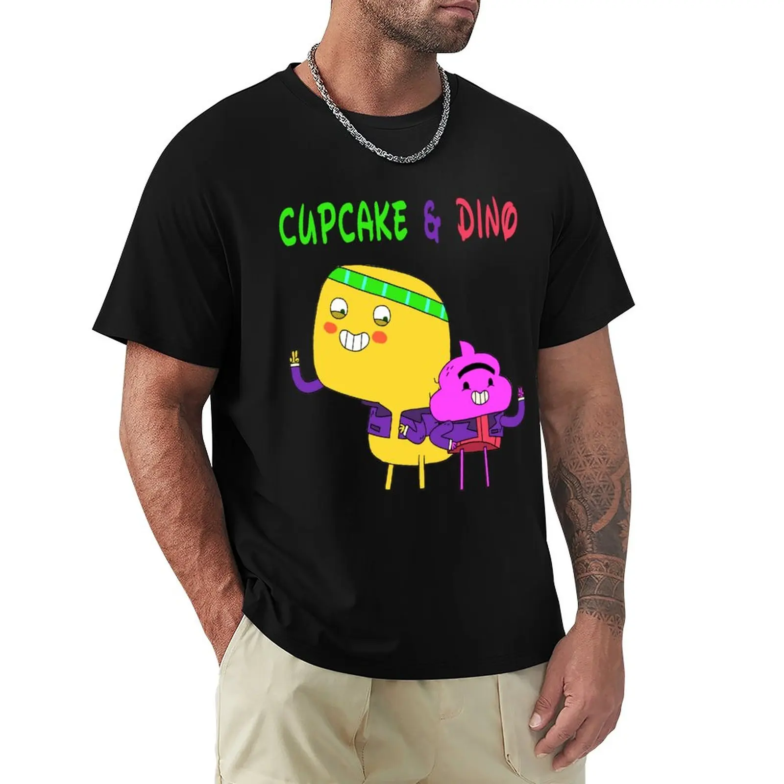 

Cupcake & Dino - General Services cupcake and dino T-Shirt Aesthetic clothing blanks T-shirts for men cotton