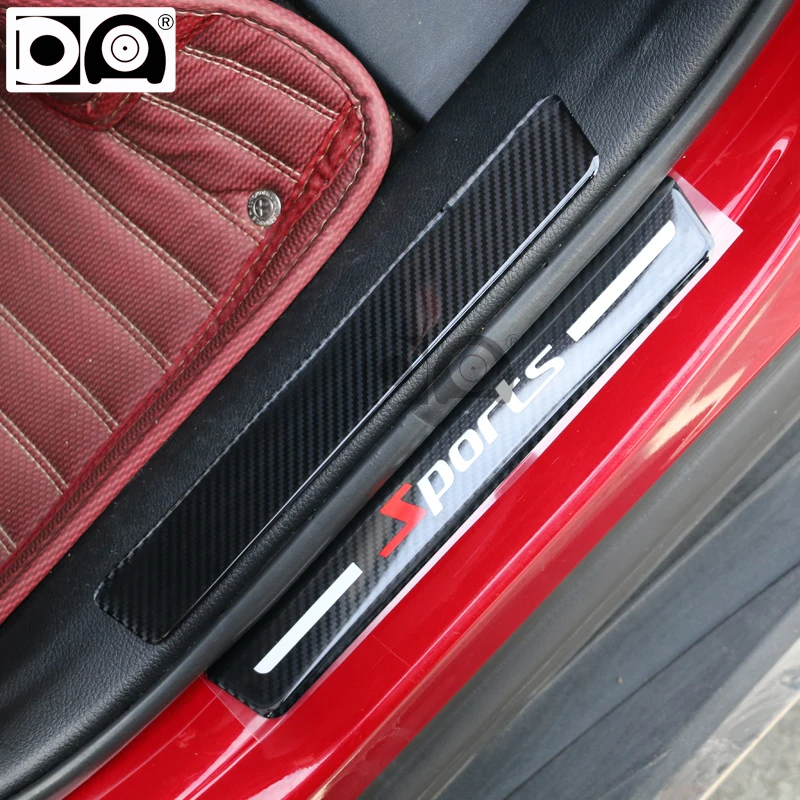 Universal Carbon Car Door Sill Kick Plate Protection Suitable for Audi Q5 Q7 Q3 Q2 Q8 A6 A4 A3 A5 A7 A1 E5 S e-tron GT