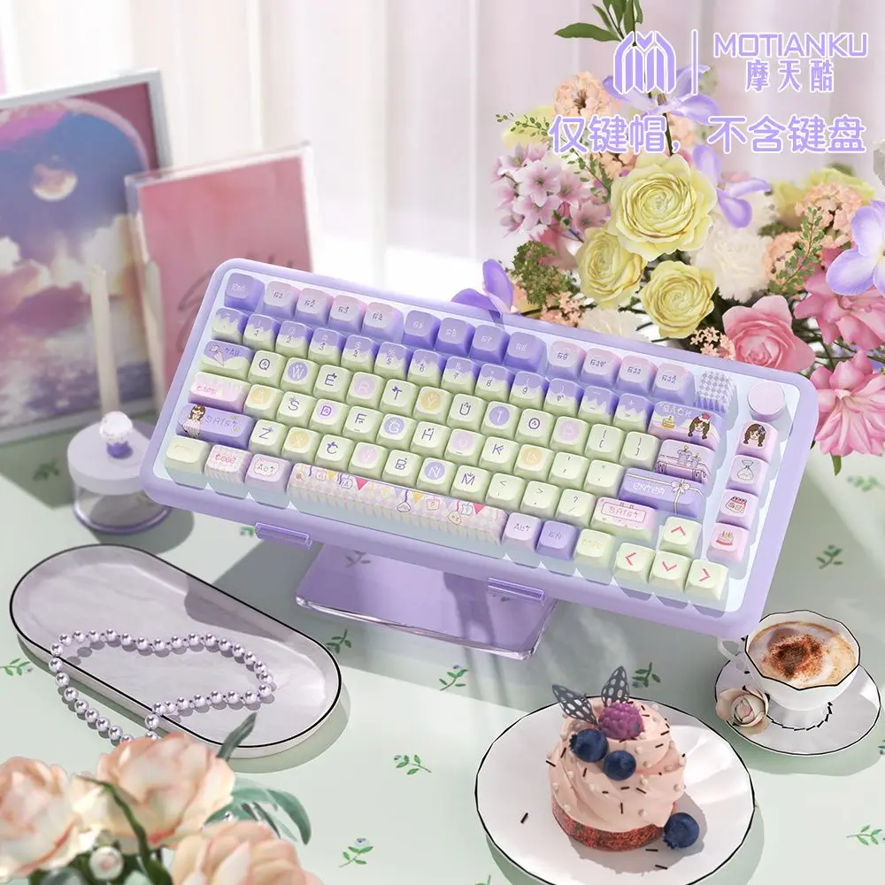 Happy Birthday, Original Theme Keycap MDA Height, Cute Girl Personality Creative Keyboard Cap