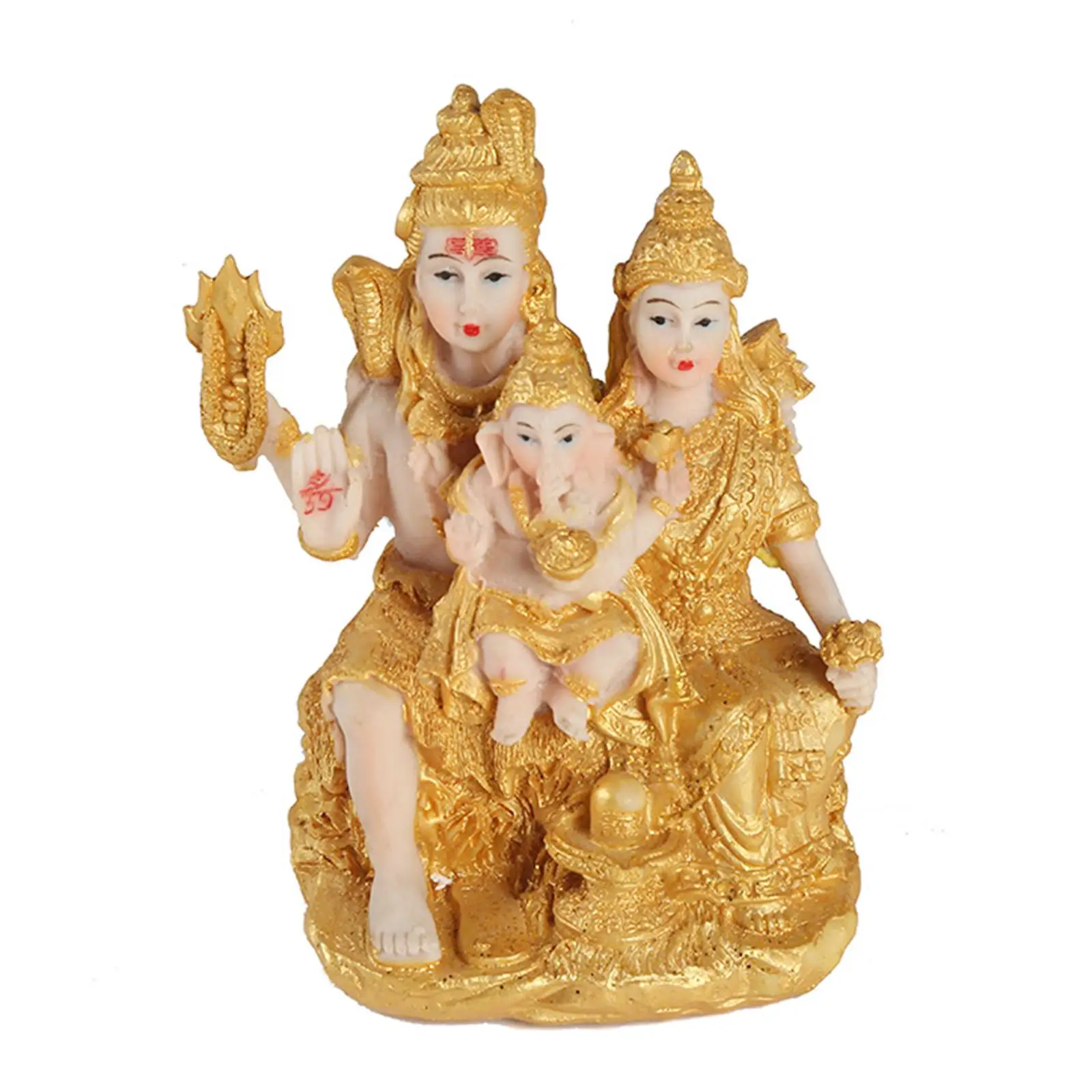 Hindu Deity Hindu Decoration Tabletop Buddhism Holding Baby Zen Indian Buddha Statue for Altar Garden Temple Car Living Room